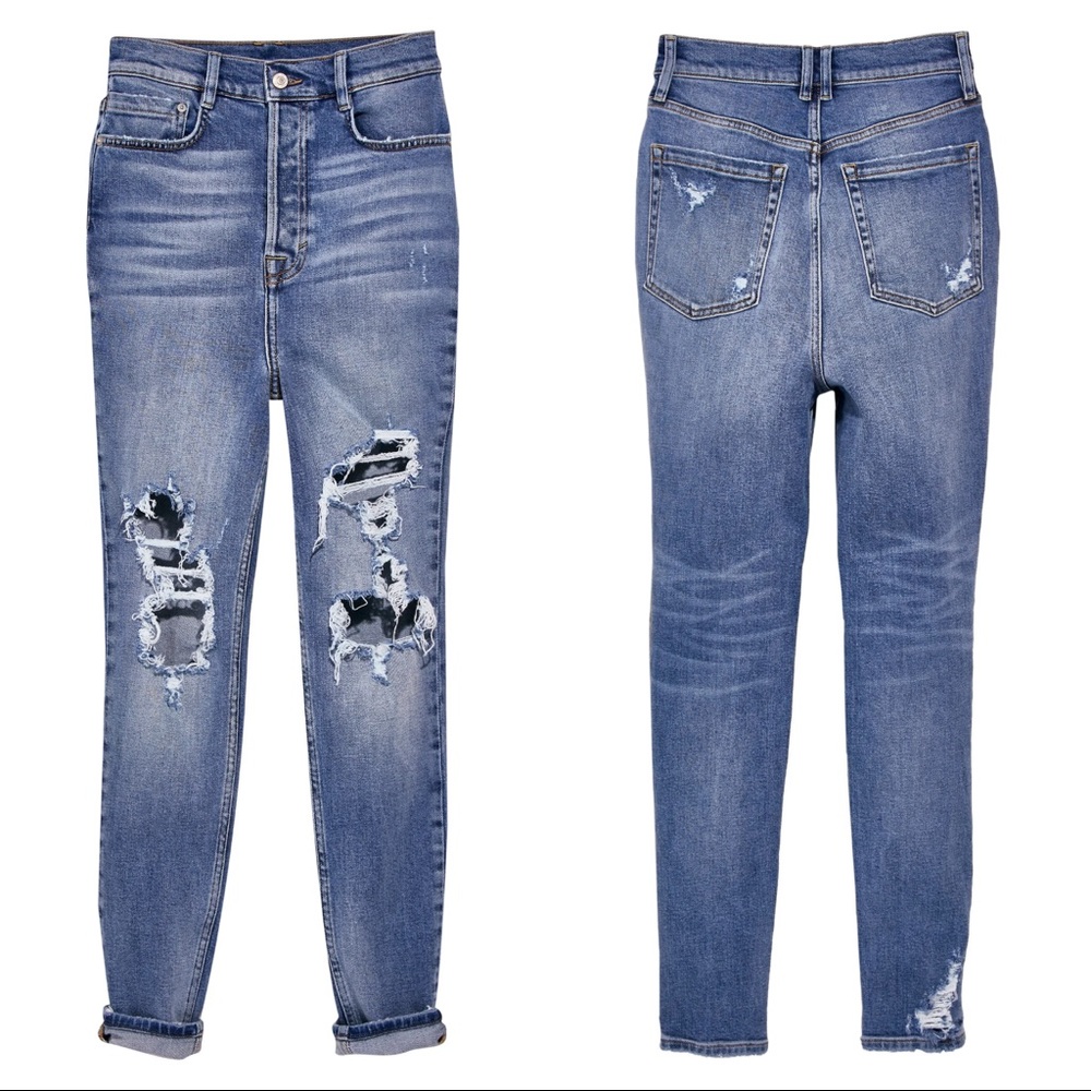 FREE PEOPLE Phoenix High Rise Skinny Jeans  FITS 23/24 BEST.